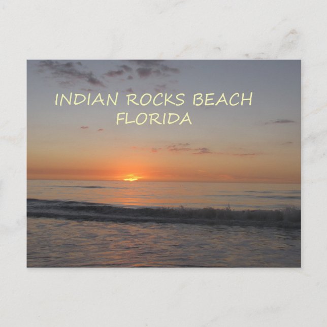 Carte Postale Indian Rocks Beach Floride Sunset (Devant)