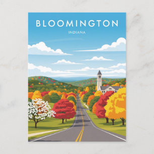 Carte Postale Indiana Bloomington Travel