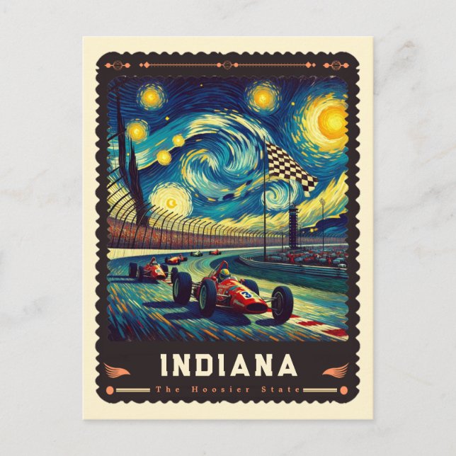 Carte Postale Indiana | Vincent Van Gogh inspiré (Devant)