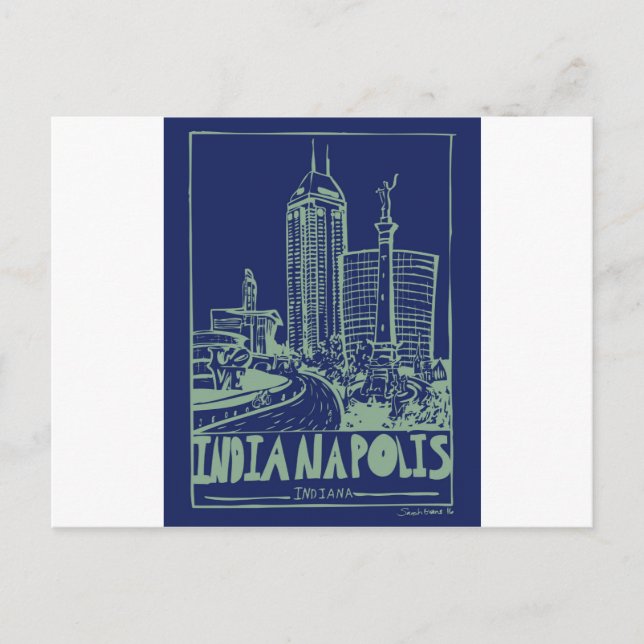 Carte postale Indianapolis (Devant)