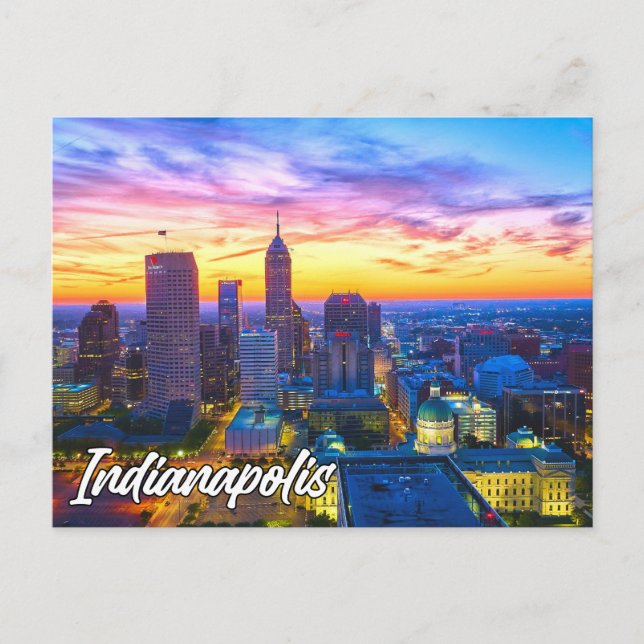 Carte Postale Indianapolis, Indiana, États-Unis (Devant)