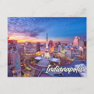 Carte Postale Indianapolis, Indiana, États-Unis