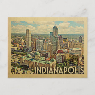 Carte postale Indianapolis Vintage voyage Indiana