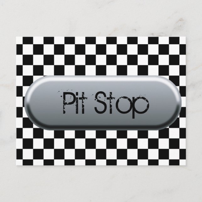 Carte Postale Indicateur À damiers (Devant)