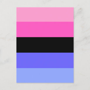 Carte Postale Indicateur de la fierté omnisexuelle