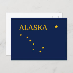 Carte Postale Indicateur de l'état de l'Alaska