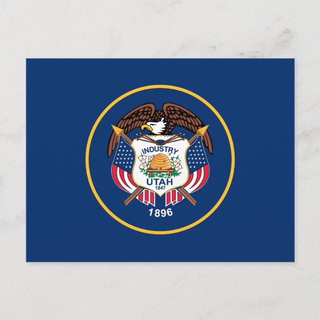 Carte Postale Indicateur de l'État de l'Utah (Devant)