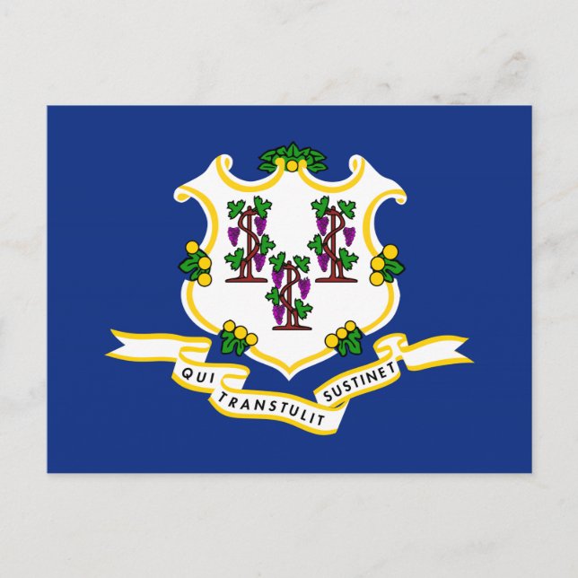 Carte Postale Indicateur d'état Connecticut (Devant)