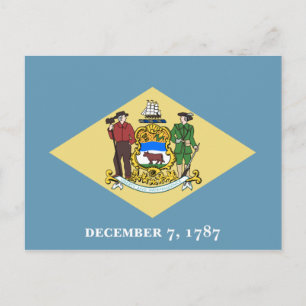 Carte Postale Indicateur d'état du Delaware