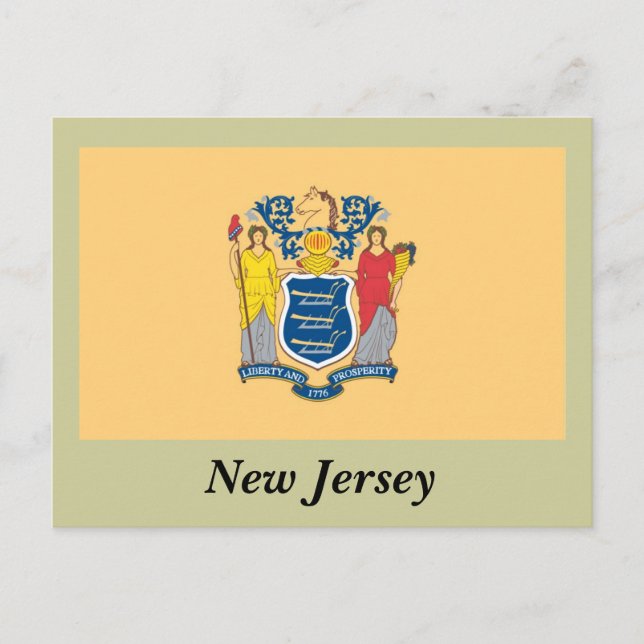 Carte Postale Indicateur du New Jersey (Devant)