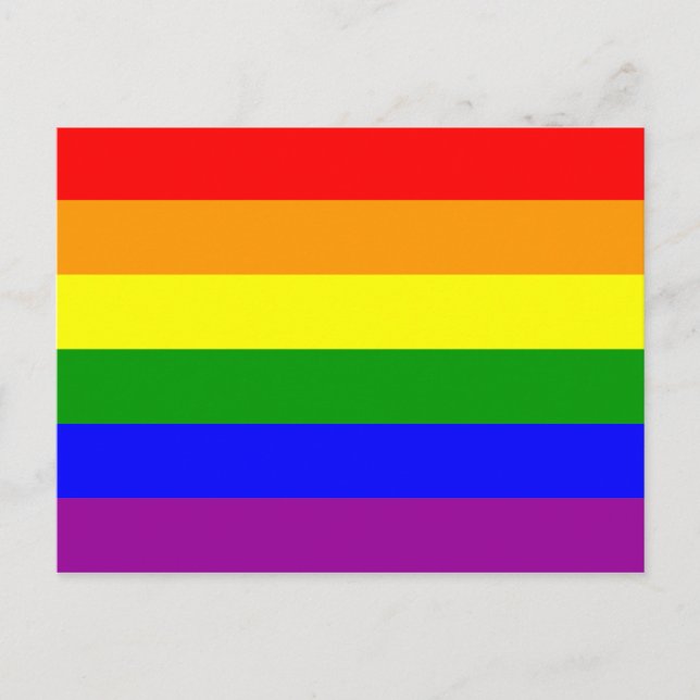 Carte Postale Indicateur gay pride (Devant)