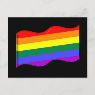 Carte Postale Indicateur Gay pride 3D