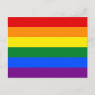 Carte Postale Indicateur Gay pride arc-en-ciel
