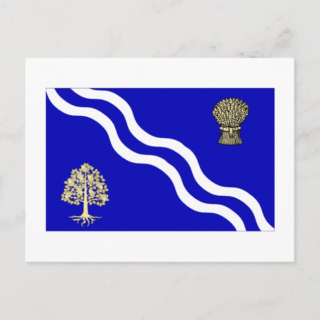 Carte Postale Indicateur Oxfordshire (Devant)