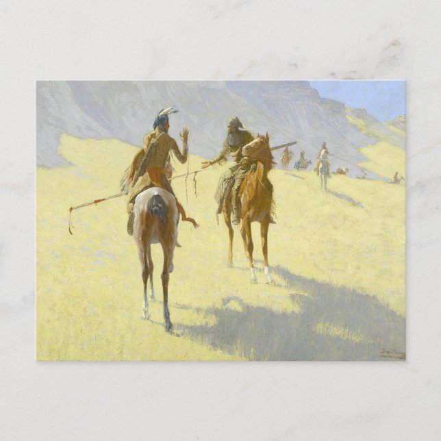 Carte Postale Indien d'Amérique par Remington (Devant)