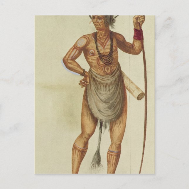 Carte Postale Indien dans la peinture corporelle (Devant)