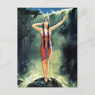 Carte postale Indienne Maidens Calendrier des anné