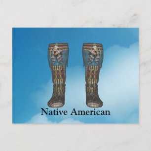 Carte postale indienne Mans Boots