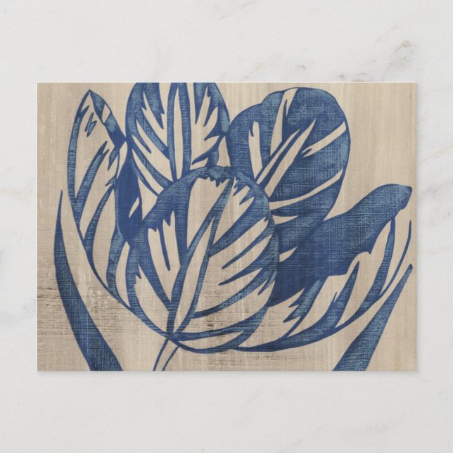 Carte Postale Indigo Tulip (Devant)