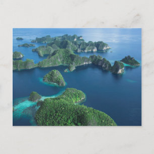Carte Postale Indonésie, Papouasie occidentale. Aerial of Raja A
