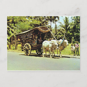 Carte Postale Indonésie vintage, Gerobag, centre de Java