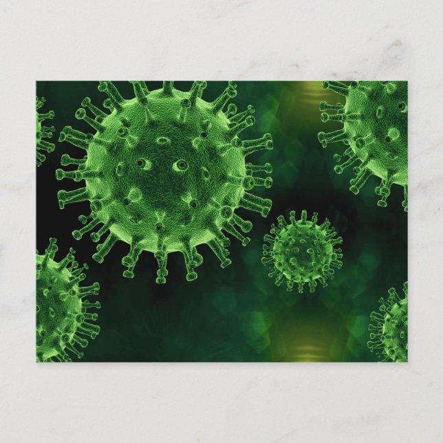 Carte Postale Infection à l'agent pathogène du virus du col de l (Devant)