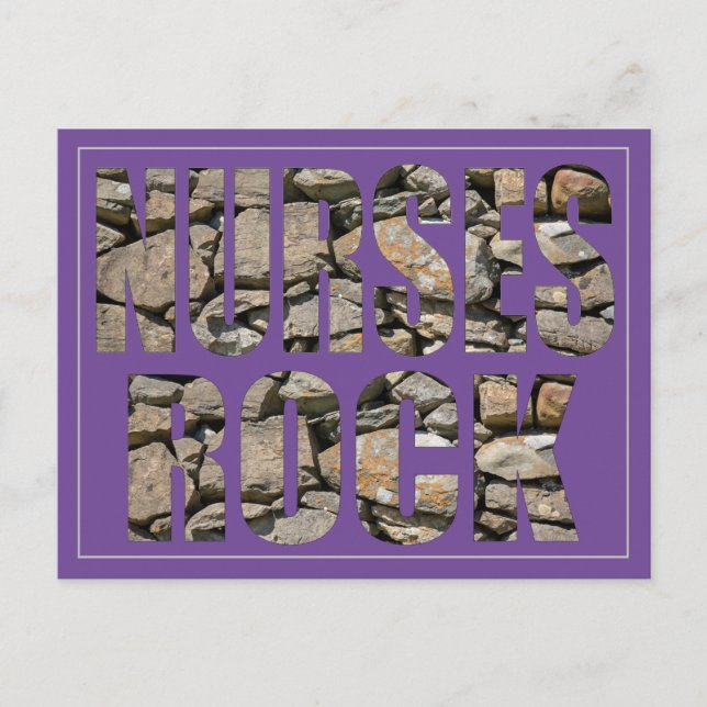 CARTE POSTALE INFIRMIER ROCK (Devant)