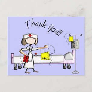 Carte Postale Infirmière Cadeaux "Merci"