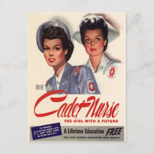 Carte Postale Infirmière cadette