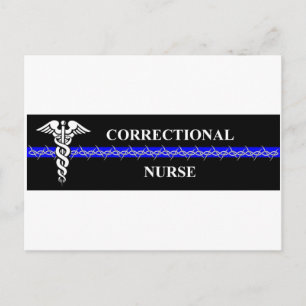 Carte Postale Infirmière correctionnelle