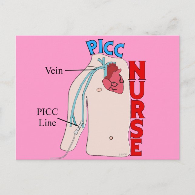 Carte Postale Infirmière de ligne PICC Cadeaux de conception ana (Devant)