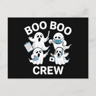 Carte Postale Infirmière d'Halloween Cadeau Boo Boo Infirmière d
