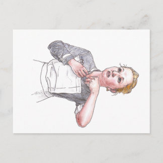 Carte Postale Infirmière d'hôpital de Middlesex s'habillant pour