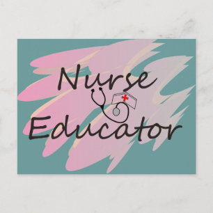 Carte Postale Infirmière éducatrice Conception abstraite