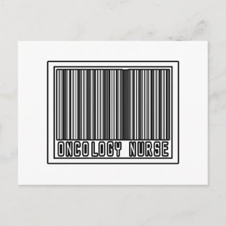 Carte Postale Infirmière en oncologie du code barre