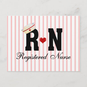 Carte Postale Infirmière inscrite à la RN