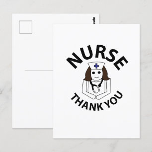 Carte Postale Infirmière Merci