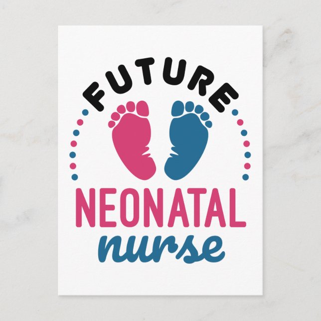 Carte Postale Infirmière néonatale future Préemie NICU Infirmièr (Devant)