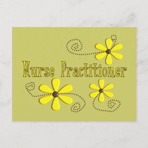 Carte Postale Infirmière Praticien Dons Daisies Design