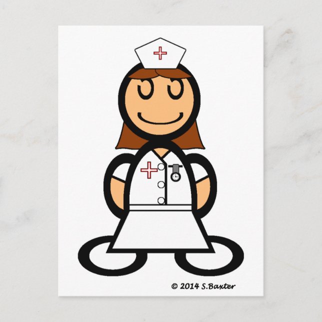 Carte Postale Infirmière (simple) (Devant)