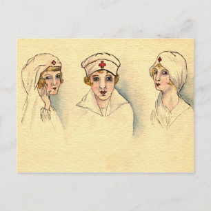 Carte Postale Infirmière vintage