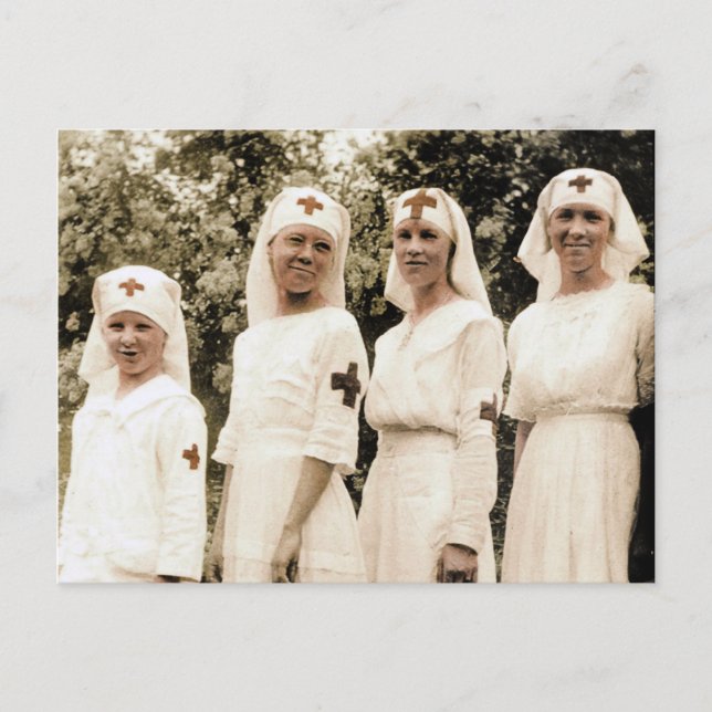 Carte Postale Infirmière vintage (Devant)