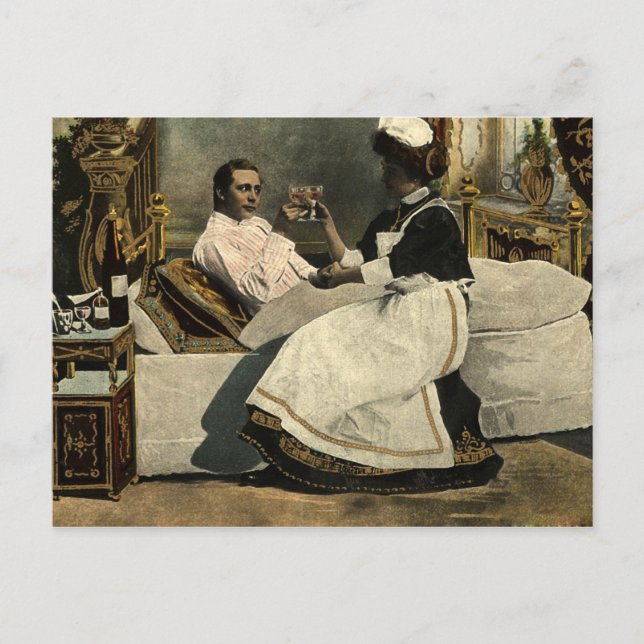 Carte Postale Infirmière vintage (Devant)