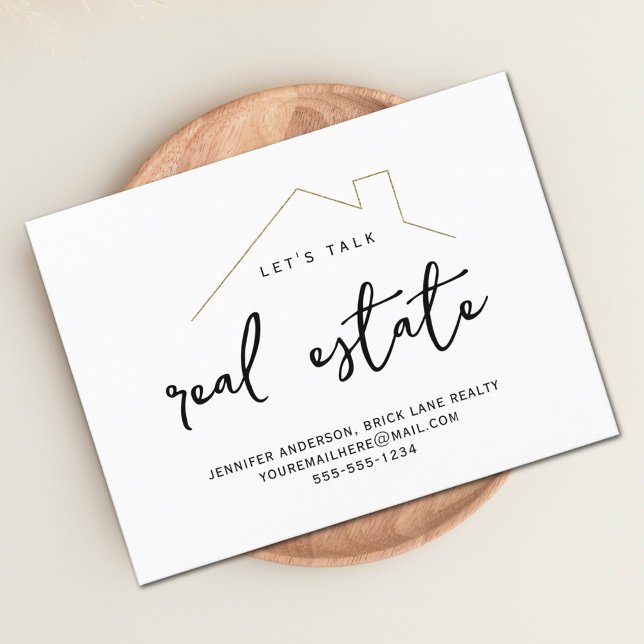 Carte Postale Informations de contact immobilier promotionnel (Promotional Real Estate Contact Info Postcard)