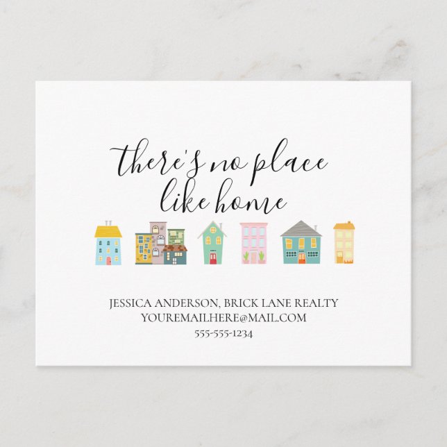 Carte Postale Informations sur le contact immobilier professionn (Devant)