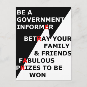 Carte Postale Informer du gouvernement