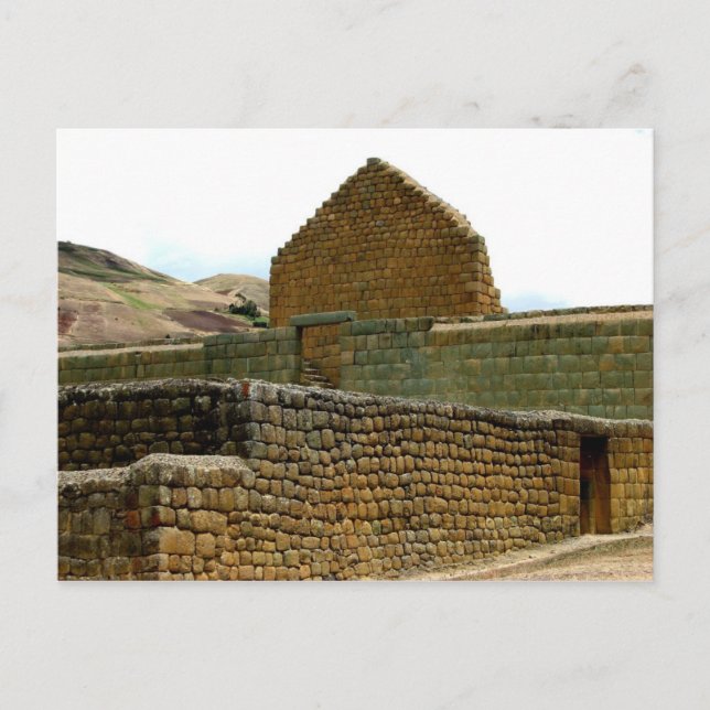 Carte Postale Ingapirca ruines Inca, Equateur (Devant)