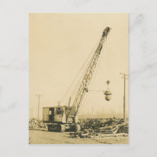 Carte Postale INGÉNIEUR D'EXPLOITATION D'UNE grue et D'UNE NAVIR