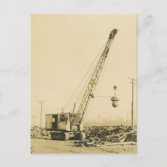 Carte Postale INGÉNIEUR D'EXPLOITATION D'UNE grue et D'UNE NAVIR (Devant)