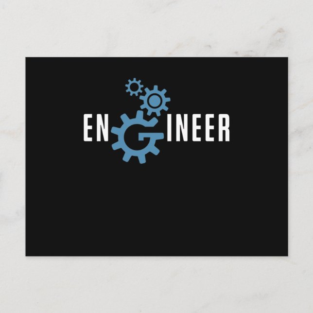Carte Postale Ingénieur mécatronique et mécanique (Devant)